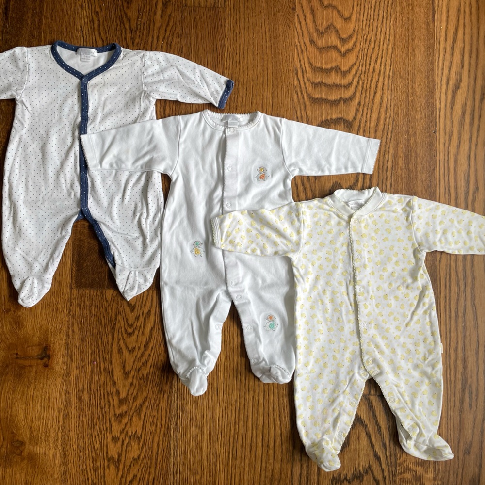 Kissy Kissy Baby Footie Sleepers (Set of 3)
